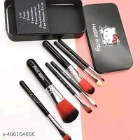 TYA 5024 With 7pc Makeup Brush Set + 3 In1 Combo Mascara,Eyeliner,Pencil Blander With Makeup Spong (Set Of 17) - Silver, IND-8