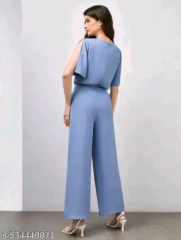Khodiyar- Tax New trendy split sleeve junmpsuit - XXL, Cornflower Blue