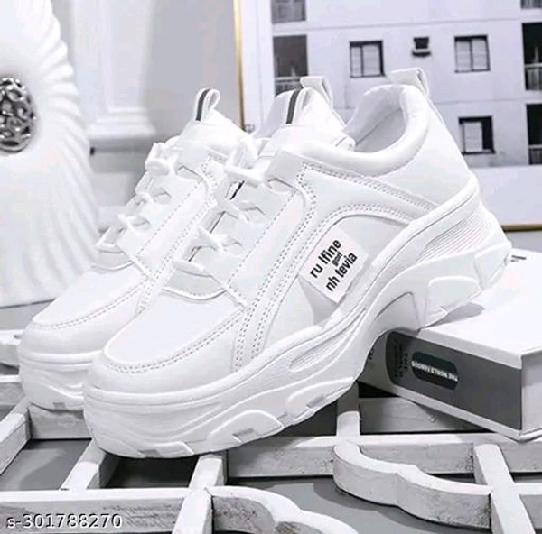 Fashion World' First Fashion world trending faitar shoes girls shoes casual and sport and shoes - White, IND-6