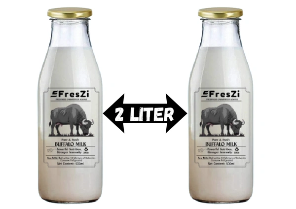 FresZi Buffalo Desi Milk Bottle - 2 lt2
