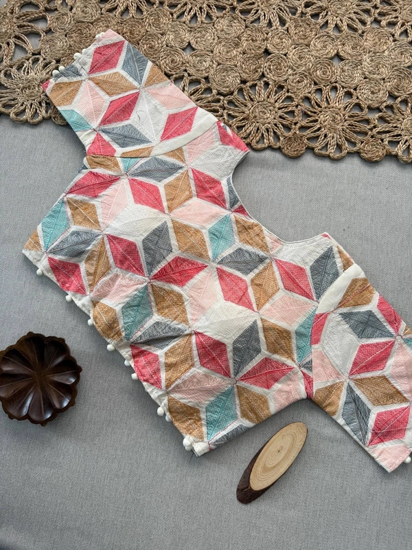 PAITHANI_HOUSE11 Premium Khadi Cotton Saree & Heavy Work Blouse Combo – CF-162 - BABY PINK