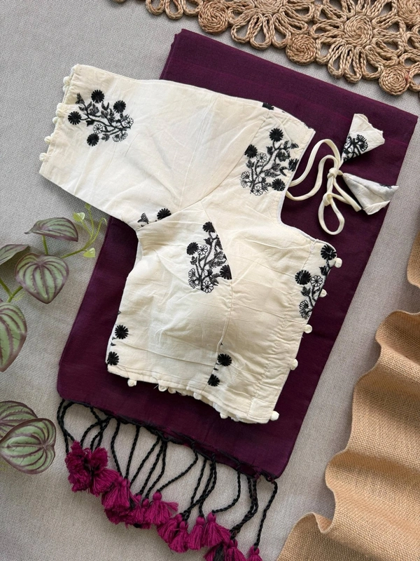 PAITHANI_HOUSE11 Khadi Luxe Designer Saree with Embroidery Blouse – CF-166 - WINE