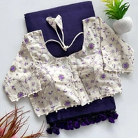 PAITHANI_HOUSE11 Handloom Khadi Cotton Saree: Boom Boom Sale! - NEVY BLUE