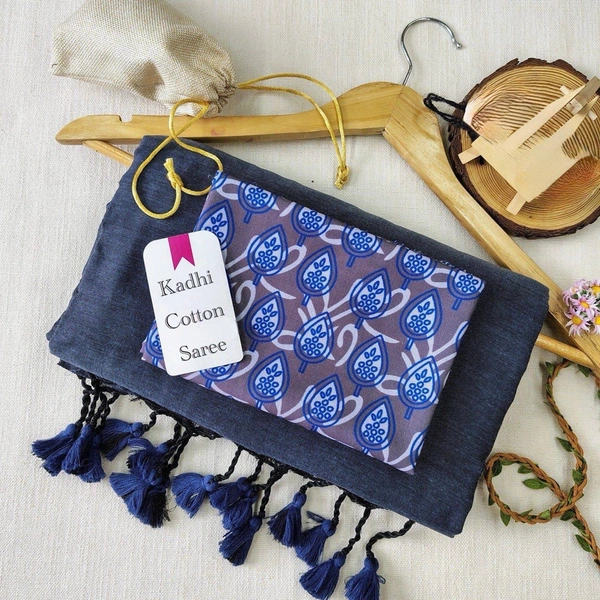 PAITHANI_HOUSE11 Handloom Khadi Cotton Saree: Boom Boom Sale! - GREY2