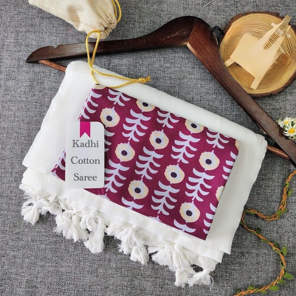 PAITHANI_HOUSE11 Handloom Khadi Cotton Saree: Boom Boom Sale! - WHITE