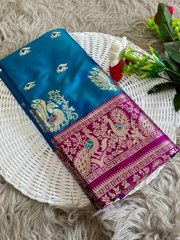 Authentic Maharashtrian Peshwai Paithani Silk Saree - Rich Royal Body with Grand Peacock Butta