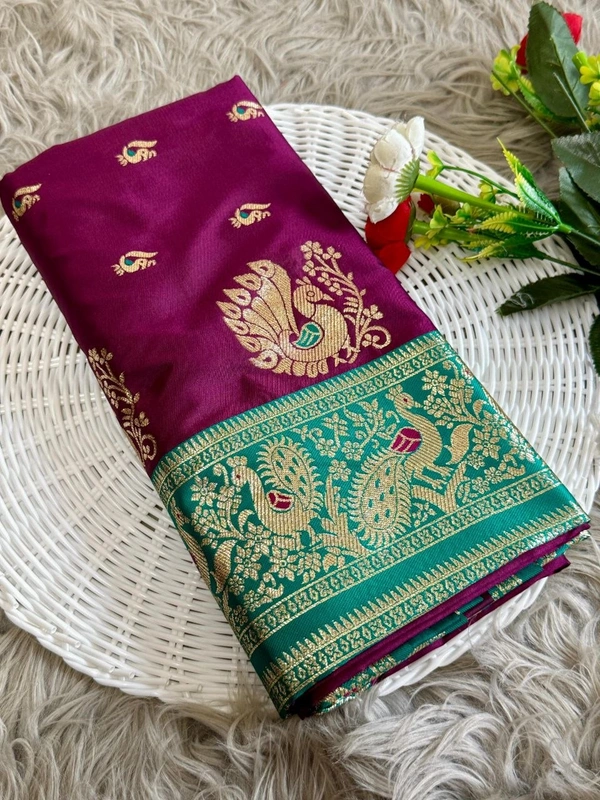 Authentic Maharashtrian Peshwai Paithani Silk Saree - Rich Royal Body with Grand Peacock Butta
