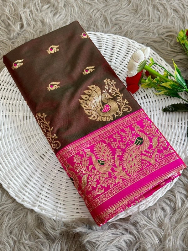 Authentic Maharashtrian Peshwai Paithani Silk Saree - Rich Royal Body with Grand Peacock Butta