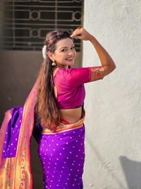 PAITHANI_HOUSE182 Bandhani Paithani Saree New Design 2025 � Soft Silk Zari Woven Saree for Wedding & Festival Look - [Bandhani Paithani] E - PURPLE