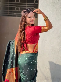 PAITHANI_HOUSE184 Bandhani Paithani Saree New Design 2025 � Soft Silk Zari Woven Saree for Wedding & Festival Look - [Bandhani Paithani] E - BOTTLE GREEN