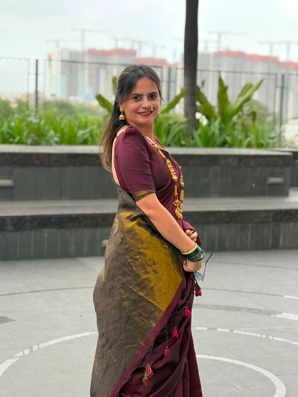 Jyotsna Inspired Khadi Cotton Saree with Heavy Jari Pallu | Soft Cotton Traditional Festive Wear Saree with Running Blouse | Maroon - Free, MAROON