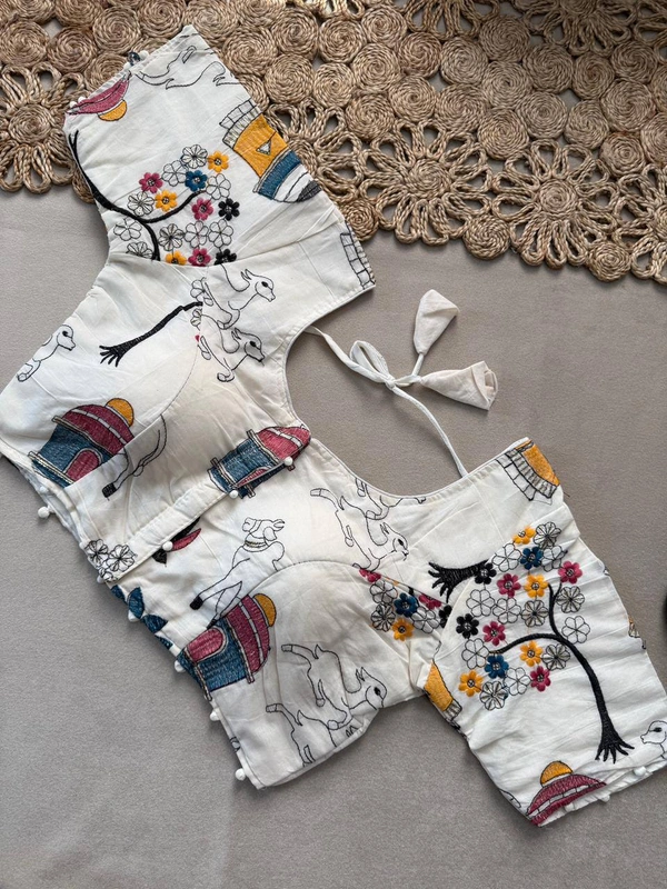 PAITHANI_HOUSE11 Latest Khadi Saree, Adjustable Blouse, Stitched Blouse -CF- 198 - FREE, BLACK