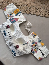 PAITHANI_HOUSE11 Latest Khadi Saree, Adjustable Blouse, Stitched Blouse -CF- 198 - FREE, BLACK