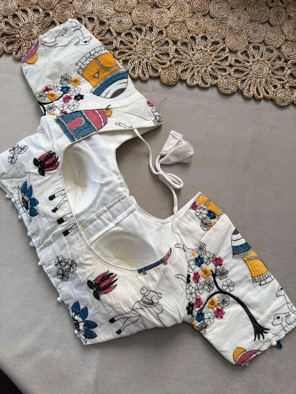 PAITHANI_HOUSE11 Latest Khadi Saree, Adjustable Blouse, Stitched Blouse -CF- 198 - FREE, BLACK