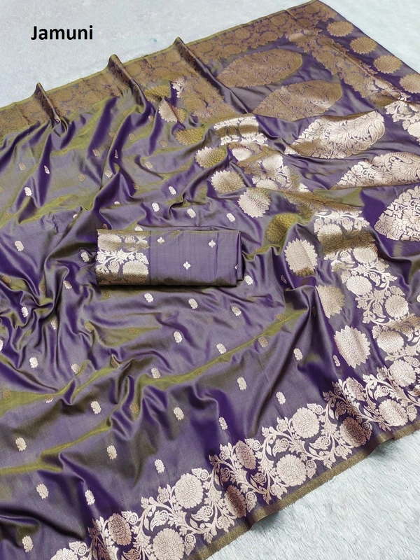 PAITHANI_HOUSE416 Soft And pure banarasi silk saree - MB 1123 - Jamuni