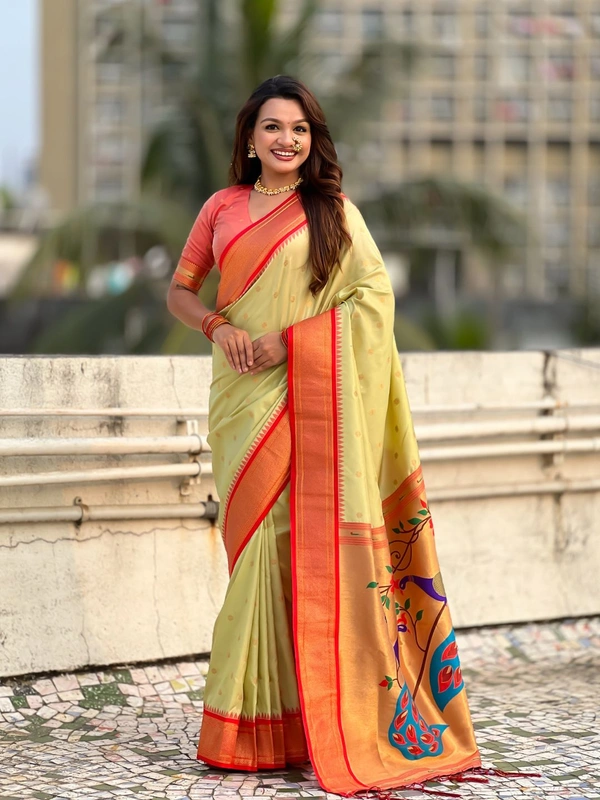 Trending  Collection: Original Paithani Saree with Rich Meenakari Pallu & Brocade Blouse