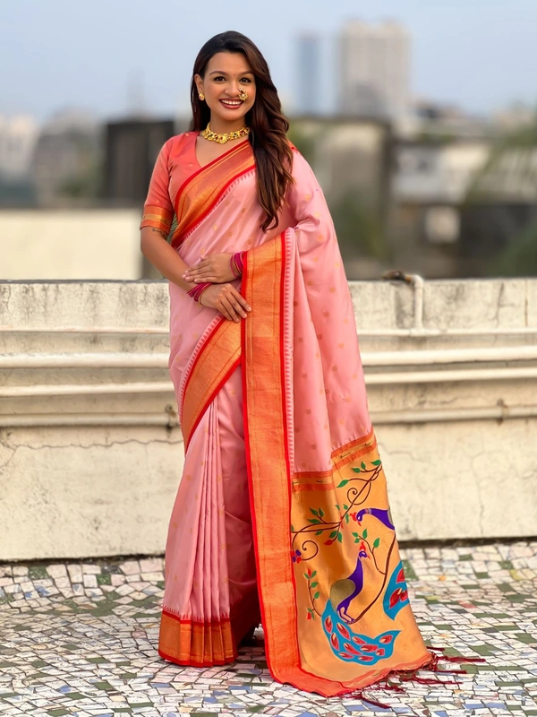 Trending  Collection: Original Paithani Saree with Rich Meenakari Pallu & Brocade Blouse