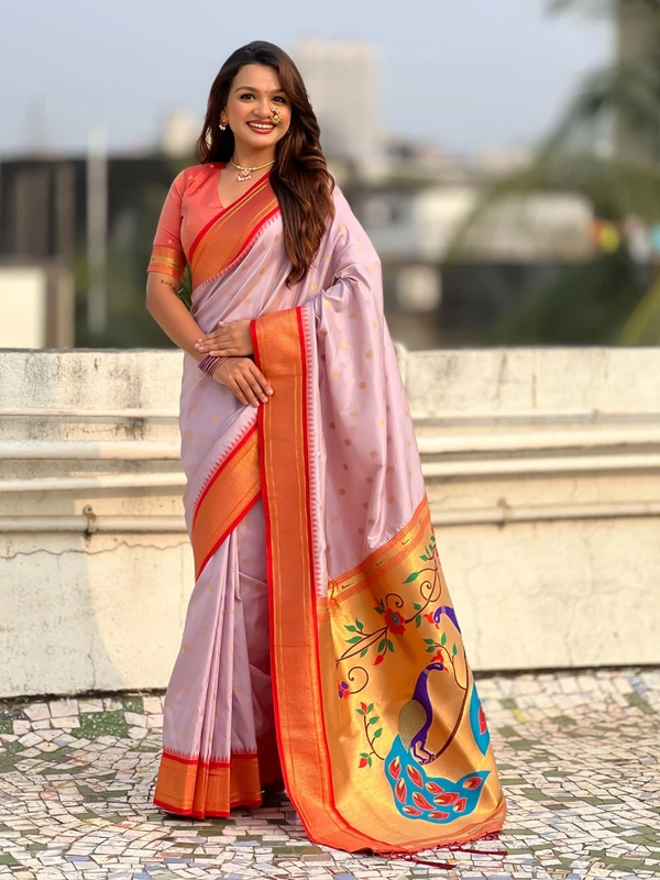 Trending  Collection: Original Paithani Saree with Rich Meenakari Pallu & Brocade Blouse