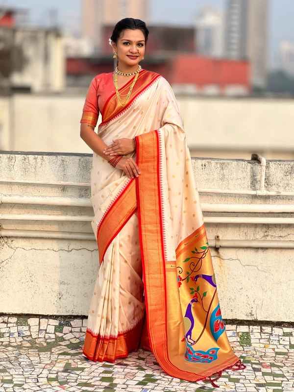 Trending  Collection: Original Paithani Saree with Rich Meenakari Pallu & Brocade Blouse