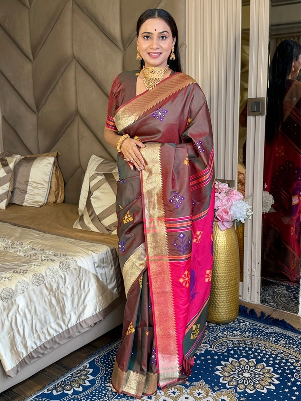 Trending KHUSHI Handloom Patola Collection � 10 Unique Colors with Rich Meenakari Weaving