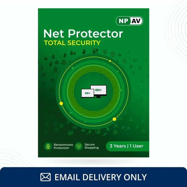 SKU-0081/ ANTIVIRUS- 3 YEAR- Net Protector Antivirus for PC | Total Security 2024 | 1 PC | 3 Years | Email Delivery in less than 1 MIN
