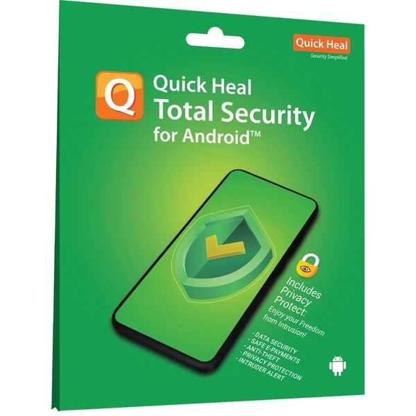 SKU-0140/ ANTIVIRUS- 1YEAR- MOBILE SECURITY 1USER- 1 Device, 1 Year, Quick Heal Total Security for Android Smartphones