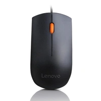 SKU-0175/ MOUSE- WIRED- Lenovo 300 Wired Plug & Play USB Mouse, High resolution 1600 DPI Optical Sensor, 3-button design with clickable scroll wheel, Ambidextrous, Ergonomic mouse for comfortable all-day Grip (GX30M39704)