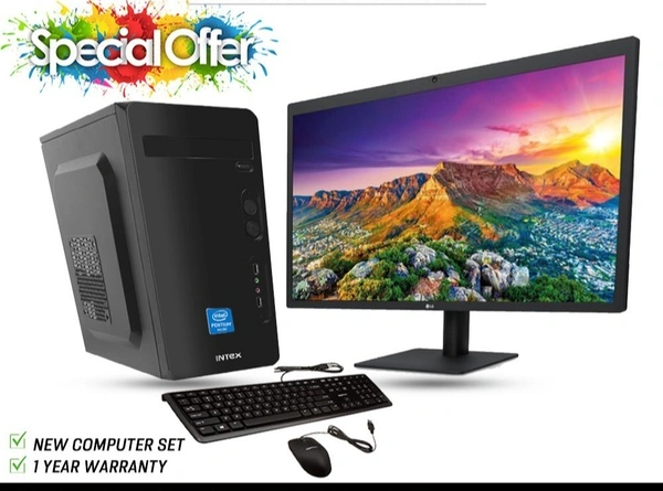 SKU-0191/ NEW CORE I3- PC SET/ With LED HD Monitor + USB Keyboard & Mouse@ 9999 Only ( Limited Offer )1 year Warrenty