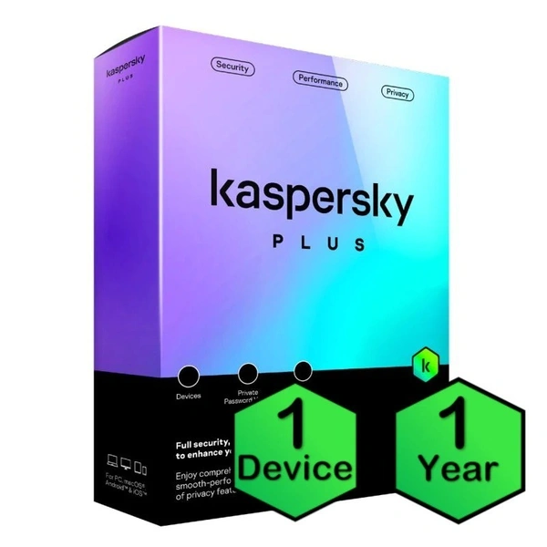 SKU-0265/ ANTIVIRUS- 1YEAR- Kaspersky Plus 1 Device 1 Year