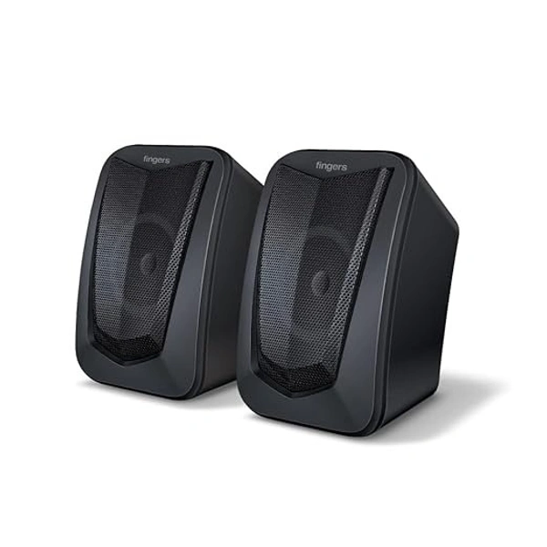 SKU-0276/ SPEAKERS- FINGERS FunBeats USB Multimedia Speaker (6 W 2.0 channel | Volume Controller | Powerful Bass | Black Standard)