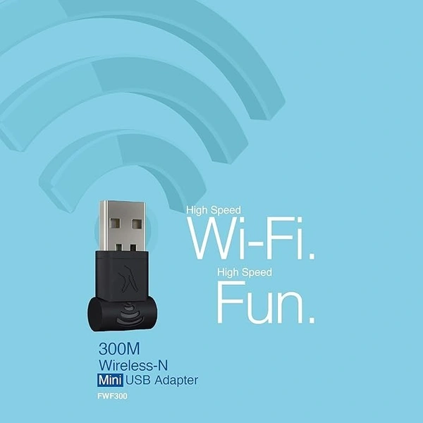 USB WIFI- FINGERS FWF300 Wi-Fi USB Adapter (Nano-sized | High Speed and Wi-Fi compatible with Windows, Linux, and Mac | Speed up to 300 Mbps)