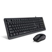 SKU-0320/ COMBO- WIRED- FINGERS FusionCombo Wired USB Keyboard and Mouse Set (Instant Access with 14 Quick Soft Touch Keys & Rupee Key)