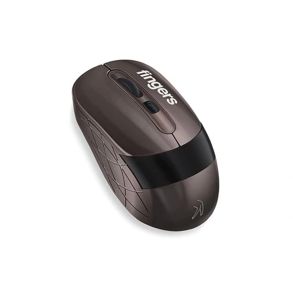 SKU-0327/ MOUSE- WIRELESS- FINGERS AeroGrip Wireless Mouse with 2.4 GHz USB Receiver (Compatible with Windows, Mac & Linux | Ambidextrous)
