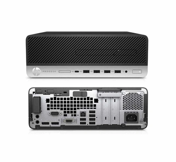 SKU-0359/ CORE I5- 8TH GEN- HP ProDesk 600 G4 SFF Home and Business Desktop Black (Intel i5-8500 6-Core, 4 GB RAM, 500 GB HDD , Intel UHD 630, 2xUSB 3.1, 2 Display Port (DP), Optical Drive, Win 10 Pro) (Renewed)- 1 Year Warrnety
