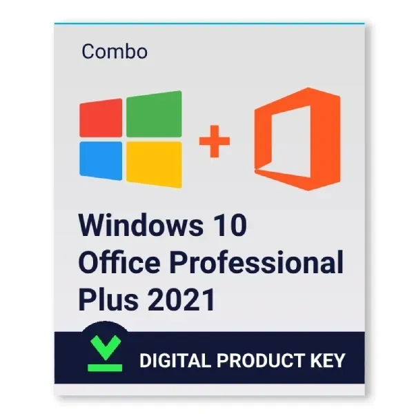 SKU-0371/ COMBO OFFER- Combo: Windows 10 Professional + Office 2021 Professional plus