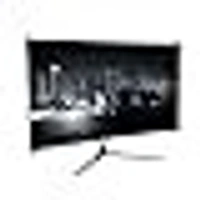 SKU-0150/ SIZE- 32" - Geonix Argon 32 Inch LED Curved Monitor 80.01 CM(32''),75Hz Refresh Rate,4000:1 Contrast Ratio,Max. Res. 1920X1080(16:9),4.5ms Response Time, 16.7M(8Bit) Display Color with 2X2W built In Speaker,White