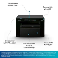 SKU-0088/ LASERJET- Canon MF3010 Digital Multifunction Laser Printer, Black, Standard