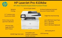 SKU-0094/ LASERJET- Laserjet Pro MFP 4104dw, 42 PPM A4 MFP with WIFI