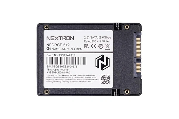SKU-0120/ SSD- SATA- 512GB- NEXTRON NFORCE 512 512GB 2.5 SSD(Solid State Drive)