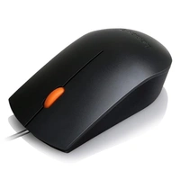 SKU-0175/ MOUSE- WIRED- Lenovo 300 Wired Plug & Play USB Mouse, High resolution 1600 DPI Optical Sensor, 3-button design with clickable scroll wheel, Ambidextrous, Ergonomic mouse for comfortable all-day Grip (GX30M39704)