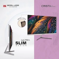 SKU-0203/ SIZE- 22"- Zebion FHD Led Frameless Monitor Crista Series, IPS Panel, 1920x1080 Pixel with Max Resolution, HDMI, VGA, Wall Mountable, Fast Response Time, 3 Year Warranty (22-Inch, 75Hz)