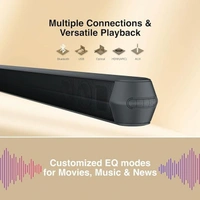 SKU-0278/ SPEAKERS- FINGERS Octane-65 Multimedia Sound Bar with Powerful 65 Watts, 2.0 Channel, Bluetooth, USB, AUX, Optical, HDMI ARC, Wall Mountable & Remote Control