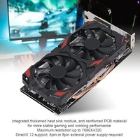 SKU-0281/ GRAPHIC CARD- DDR5- Nextron Rx 580 Graphics Card, 8Gb Gddr5 256Bit pci_e_x16 Gaming Graphics Card, Pci Express 3.0X16, 3 Displayport Hdmi Dvi, Dual Air Cooling Pc Video Cards, 4K Displays Support