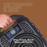 SKU-0305/ SPEAKERS- FINGERS Knockout Rugged 32 Watt Truly Wireless Bluetooth Portable Speaker (Black)