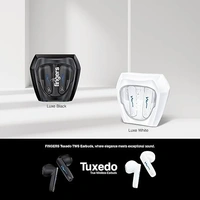 SKU-0313/ EARBUDS- FINGERS Tuxedo TWS Earbuds with 32-Hour Playtime, Fast Charging, 13mm Neodymium Drivers, Surround Noise Cancellation (SNC Technology) Built-in Mic, IPX4 Sweat Resistant, Voice Assistant (Luxe Black)