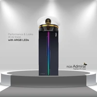 SKU-0331/ CABINET- RGB- FINGERS RGB-Admiral Polycarbonate Computer Case - Black