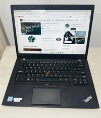 SKU-0392/ Core I5/ Touch Screen💻Lenovo Thinkpad T470 💻/ Intel Core I5- 7th Gen Processor/ 14.1" FHD HD LED/ Touch Camera/ Mic/ Speaker/ Wifi/ Business Series/ Windows 10 Pro/ Adapter 🔌