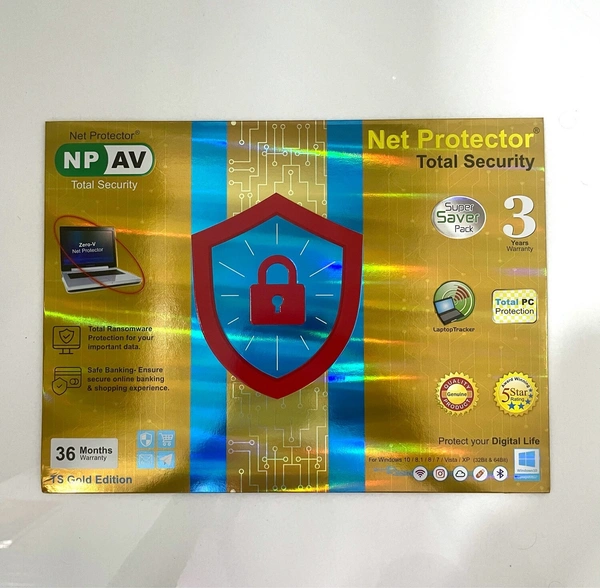 SKU-0081/ ANTIVIRUS- 3 YEAR- Net Protector Antivirus for PC | Total Security 2024 | 1 PC | 3 Years | Email Delivery in less than 1 MIN