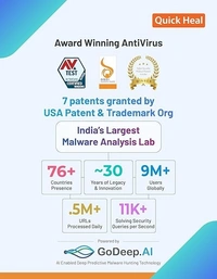 SKU-0084/ ANTIVIRUS- MULTIUSER- 1 YEAR- 3PC- Quick Heal | Total Security Latest Version | 3 Users | 1 Year