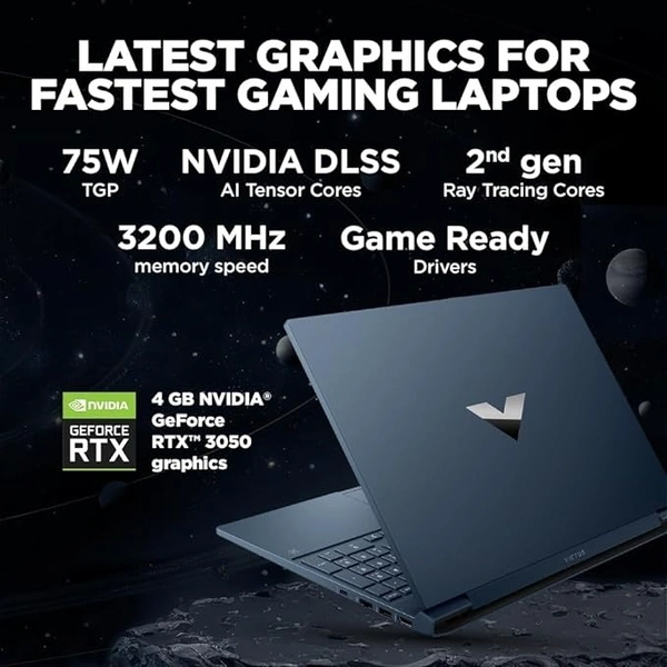 RYZEN- GAMING- HP Victus Gaming Laptop,Windows 11 Home,AMD Ryzen 5 5600H,4Gb RTX 3050 Gpu,15.6-Inch (39.6 Cm),Fhd,IPS,144Hz,16Gb Ddr4,512Gb Ssd,Backlit Kb,B&O,9Ms Response Time,Dual Speakers (Blue,2.37 Kg),Fb0106Ax